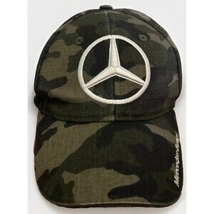 Mercedes-Benz Camouflage Baseball Cap Green Black Cars Theme Unisex Adults